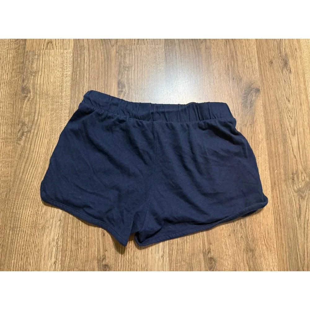 Old Navy Shorts Girls L 10-12 Navy Blue Kids Dolphin Hem Drawstring Excellent